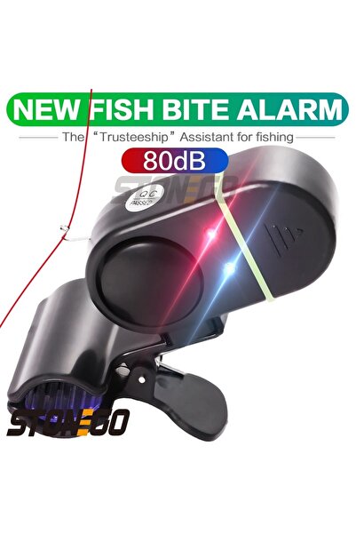 Choice جرس إنذار صوتي أسود اللون من FLYSAND لتنبيه الأسماك عند تعرضها للدغة، ...