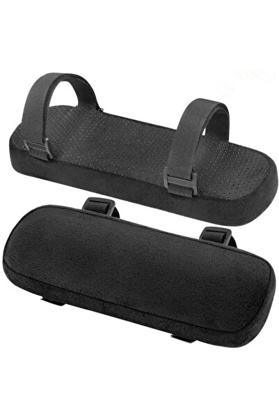 Choice Black 2pcs Armrest Cushion Chair Arm Cover Memory Foam Non-Slip Elbow Support Pillow Elbow Rest Cove