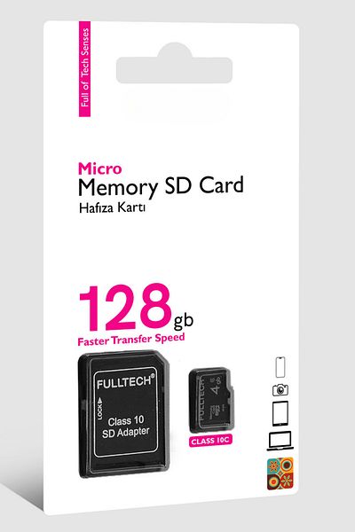 Vetech Security Camera in 128Gb Sd Card - Ip and Dash Cam Compatible, Adapter Included