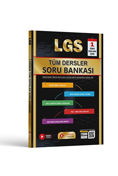 Sonuç Yayınları Lgs Tüm Dersler Soru Bankası 1.dönem Sonuç Yayınları 2025 - 2026