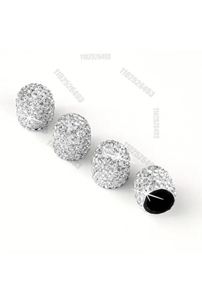 Choice3 4pcs-Silver Diamond Crystal Motorcycle Car Tire Valve Caps 4/2pcs Shi...