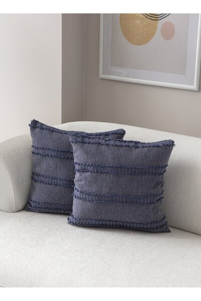 dekomall home & living Set de 2 huse de pernă cu model cu dungi