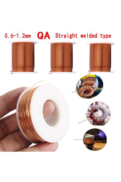 Choice 10m 1mm Pure Copper Enameled Wire 0.6-1.2mm Cable Copper Wire Enameled Wire Enameled Copper Wire Coi