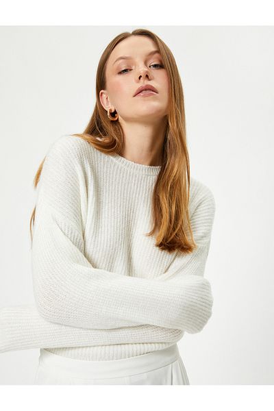 Koton Long Sleeve Basic Knitwear Sweater - Crew Neck
