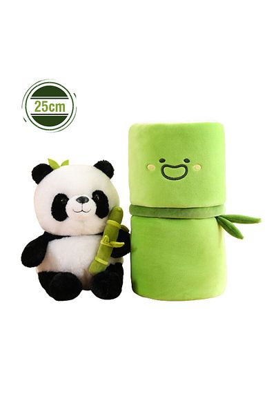 Choice 25cm Bamboo panda Kawaii Bamboo Tube Panda Set Plush Toy Cute Plushies Stuffed Animal Bear Doll Reve