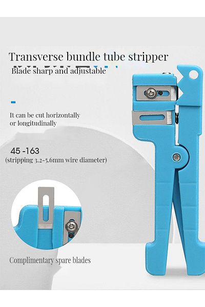 FTGT 45-163 45-165 Fiber Optic Stripper Fiberglass Jacket Sheath 45-163 Coaxial Cable Cutter Stripper Too