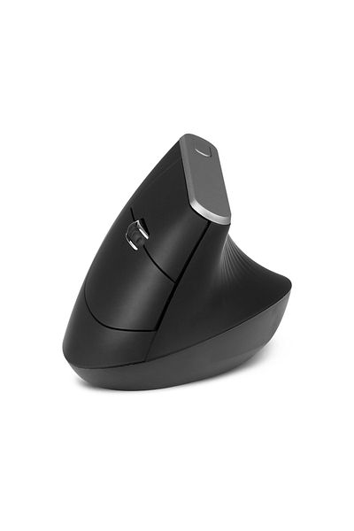 Choice black 2.4G Wireless Optical Mouse Vertical Mouse 6 Keys Ergonomic Mice with 3-gear Adjustable 1600DP