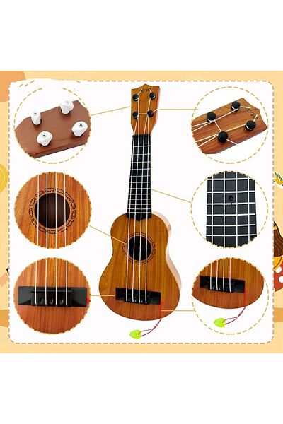 Choice Children Guitar 35cm Toy Can Be Used To Play Elementary Instruments With Paddles Simulating Yukri...