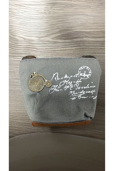DOODLE Retro Decorated Comfortable Coin Purse, Portable Zippered Key Card Headset Bag, Daily