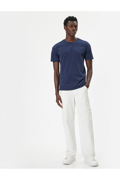Koton Strechy Slim Fit Βαμβακερό κοντομάνικο T-shirt