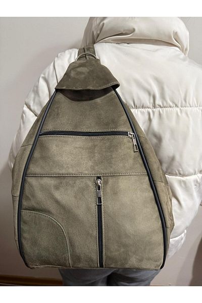 atter Genuine Leather Women's Suede Backpack