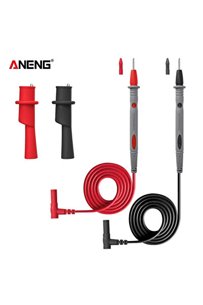 Choice سلك اختبار متعدد القياسات ANENG PT1034، 1000 فولت، مشبك اختبار سيليكون...