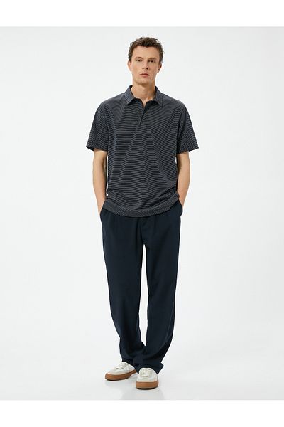 Koton T-shirt με κοντό μανίκι πόλο γιακά