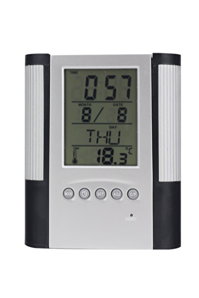 Choice حامل قلم تقويم دائم باللون الرمادي الفاتح مع قاعدة مضادة للانزلاق وعرض...