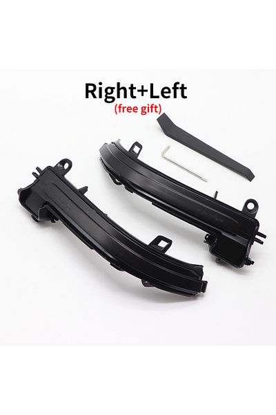 Choice ضوء إشارة انعطاف ديناميكي LED أسود يسار ويمين وضوء وامض للمرآة الجانبية لسيارة BMW 1 2 3 4 X1 M S