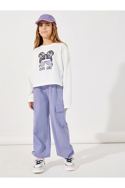 Styli Cool Girl Graphic Sweatshirt & Cargo Pants Set