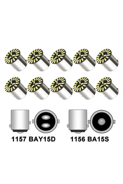 Choice1 10 مصابيح خلفية LED للسيارة 1156 ba15s P21W P21/5W BA15S 1156 BAY15D ...
