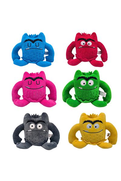 Choice 6pcs 6pcs The Color Monster Plush Kawaii Doll Children Monster Color Emotion Plushie Stuffed Toys Fo