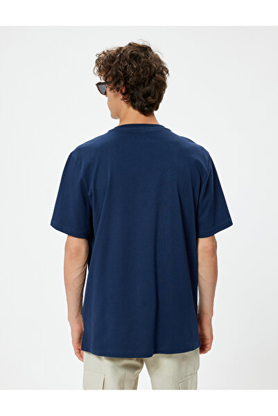 Koton Základní bavlněné tričko s krátkým rukávem Crew Neck