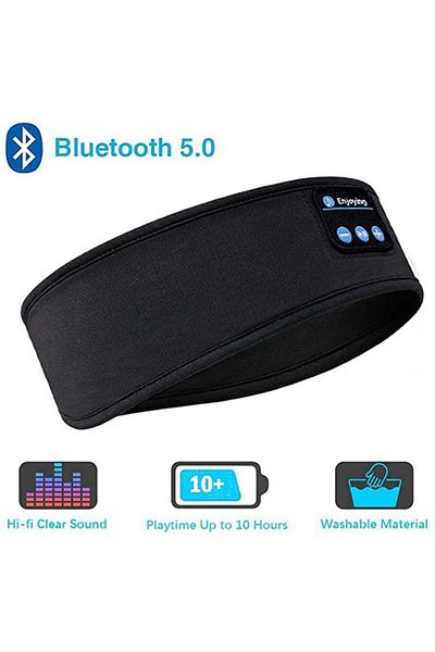 Choice black Wireless Bluetooth Headband Sleeping Headphones Sports Earphone Music Hat with Thin HD Stereo