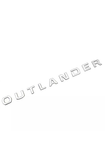 Choice Sliver Car Accessories Abs Chrome 3d Letters Hood Emblem Logo Badge For Mitsubishi Outlander Car Sti
