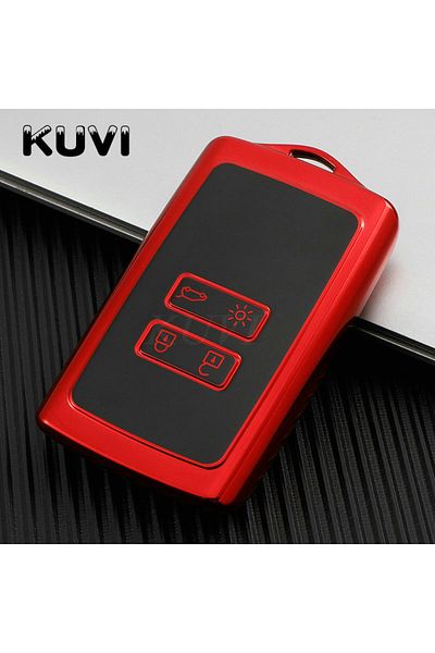 Choice Red New Tpu Car Key Case Full Cover For Renault Koleos Kadjar Megane Talisman Captur Espace Clio 201
