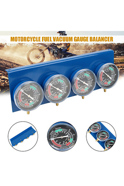 Choice With Hose for 4 Cylinder Engines Machines Motorcycle Fuel Carburetor Synchronizer Vacuum Balancer...