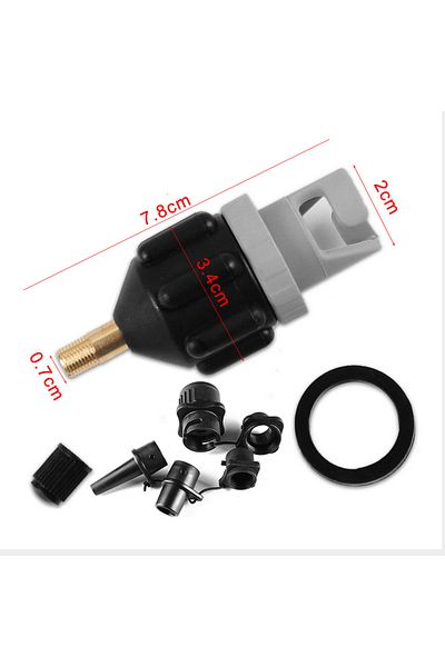 Choice Black Air Valve Adaptor For Sup Board Inflatable Pump Adapter Paddle Boat Kayak Air Valve Pump Conne