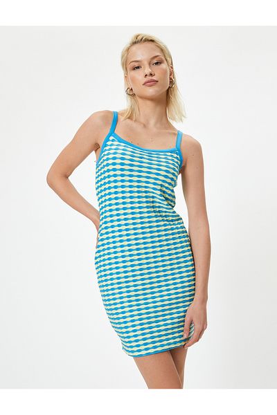 Koton Μίνι φόρεμα Interlock Slim Fit Strappy