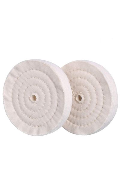 Choice 2pcs 2 Pcs Extra Thick Buffing Polishing Wheel 6 Inch (70 PLY) For Bench Grinder Tool With 1/2" Arbo