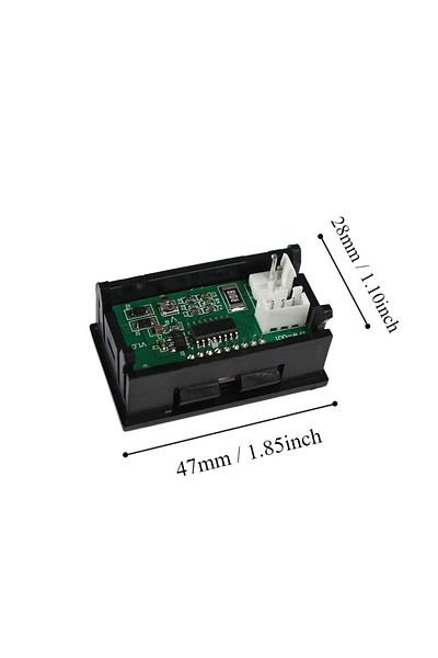 Choice Red Red Dc 0-100v 10a Digital Voltmeter Ammeter Dual Display Voltage Detector Current Meter Panel Am