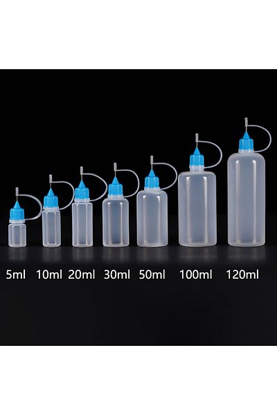 Choice 20ml 5ml 10ml 20ml 30ml 100ml 120ml Pe Plastic Squeezable Tip Applicator Bottle Refillable Dropper W