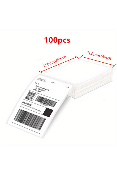 Choice1 100 قطعة من الملصقات الحرارية المباشرة مقاس 4 × 6 بوصة، 500 ملصق لكل ...