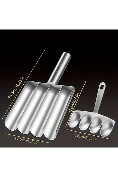 Choice 4slot Meatball Maker Easy-release Non-stick Meatball Maker Set - Manual Meatball Spoon For Effortles