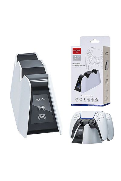 Choice Charger For Ps5 Aolion Dual Fast Charger For Playstation 5 Controller Charger Station Charging Cradl