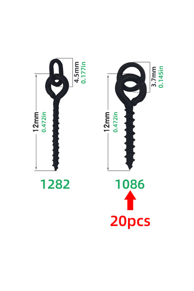 Choice 1086 DNDYUJU مجموعة أدوات صيد سمك الكارب مكونة من 20 قطعة، تتضمن برغي ...
