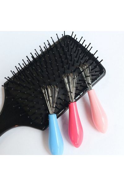 Choice Comb Hair Brush Cleaner Plastic Handle Cleaning Brush Remover Embedded Beauty Tools Cleaning Prod...