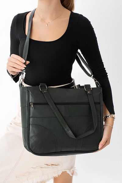 Erzeno Genuine Leather Luxury Large Size Women's Hand and Shoulder Bag |   A Quality Genuine Leather Tan Bag