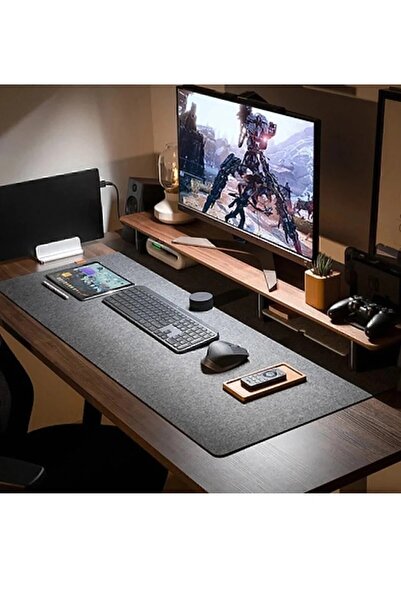 EUROLUXE Keçe Oyuncu Mouse Pedi ve Çalışma Masası Düzenleme Masa Üstü Düzenle...