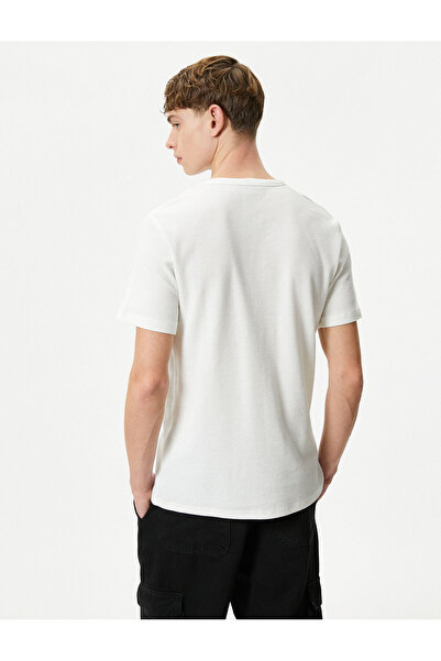 Koton Ανδρικό T-Shirt εκρού - 4sam10030hk