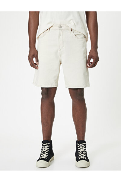 Koton Oversize bermudy džínové šortky s 5 kapsami