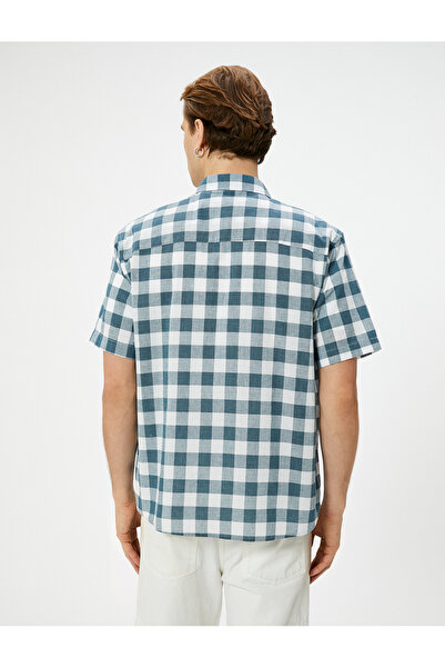 Koton Kısa Kollu Gömlek Klasik Yaka Düğmeli Regular Fit