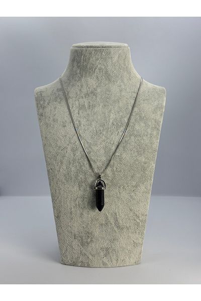 Uzak Işıklar Obsidian Natural Stone Necklace