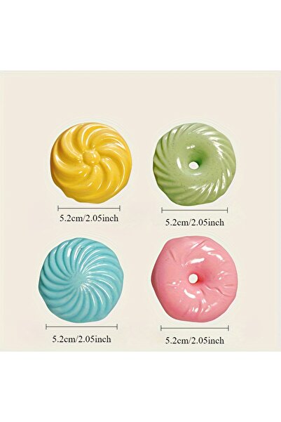 Choice 4 قطع من معطر جو على شكل دونات لإزالة الروائح الكريهة من صندوق فضلات ا...