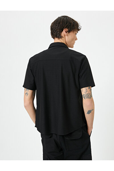 Koton Лятна риза с класическа яка - къси ръкави и копчета