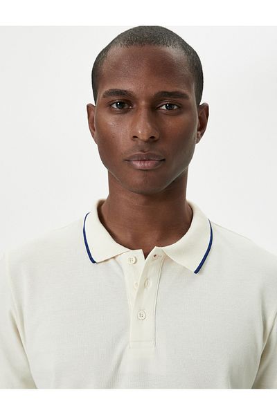 Koton Polo-Shirt Slim Fit Kurzarm Paspelierung