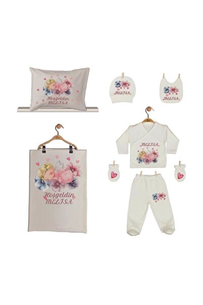 Pia Baby Gl 1931-06 Isme Özel Yastık Battaniye Zıbın Set