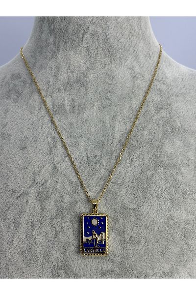 Uzak Işıklar Lastella Tarot Plate Steel Necklace