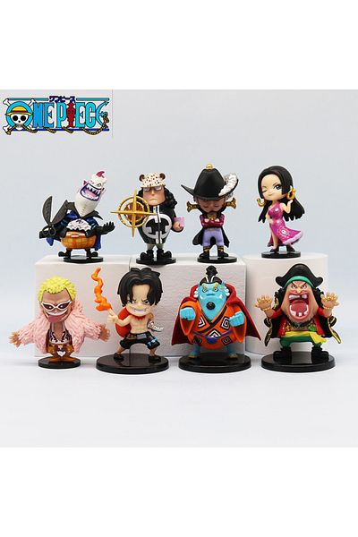 Choice 8pcs Anime One Piece Figures Model Dolls Toys Cute Luffy Oka Shichibukai Ace Boa Hancock Jinbe Co...