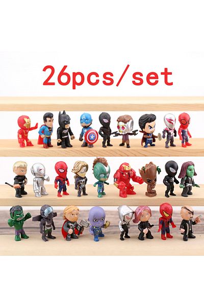 Choice Disney series Marvel Avengers Hulk Thor Spider Man venom Captain Decoration Collection Figurine C...